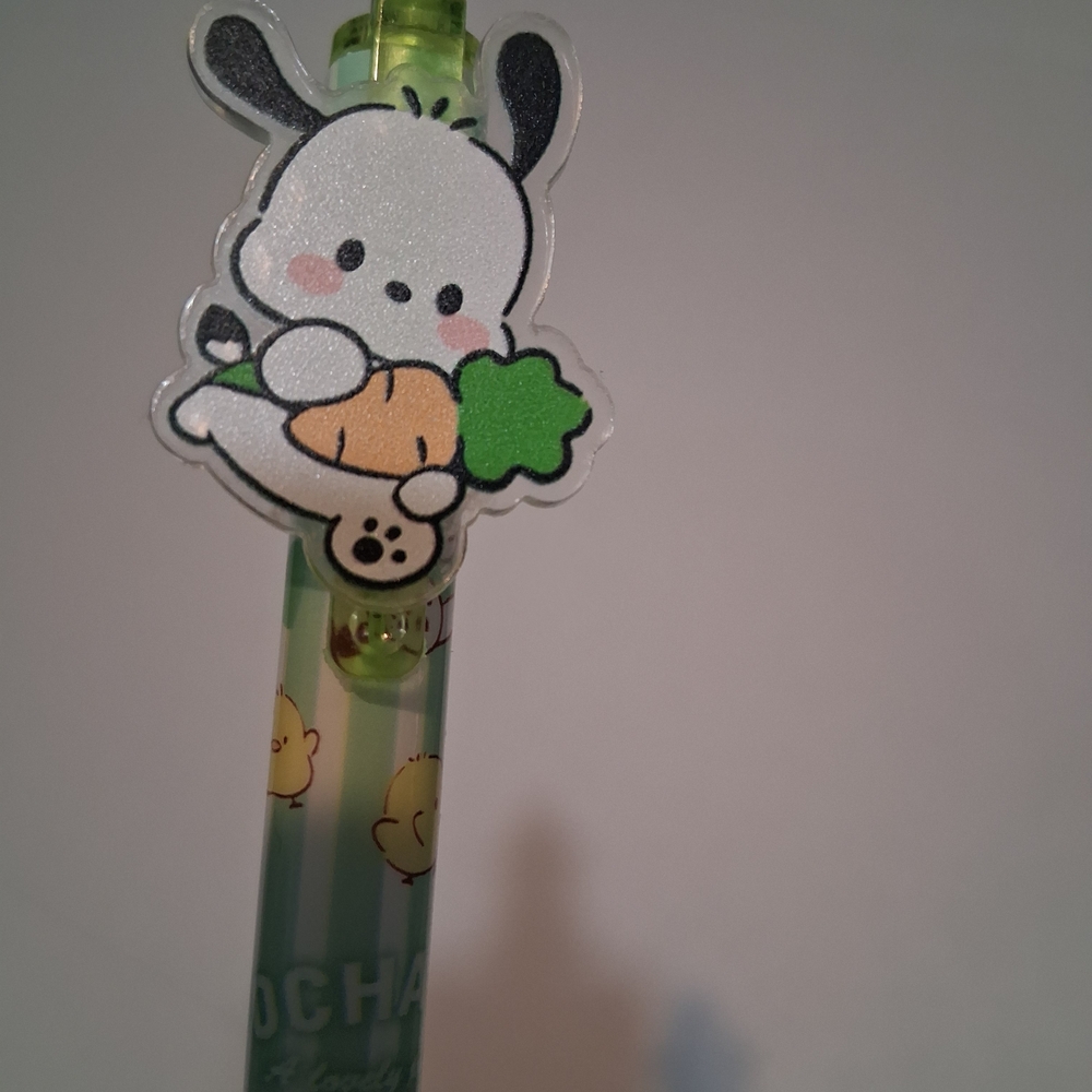 Cute Green Pet-Themed Pen